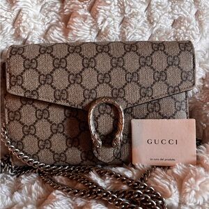 Gucci Brown Monogram Shoulder Bag